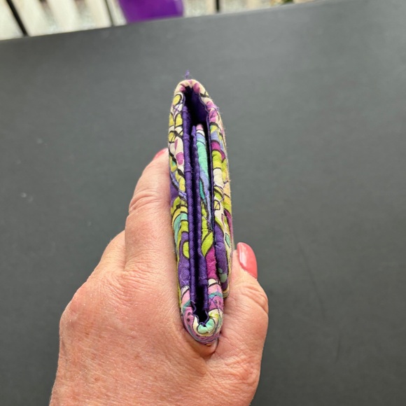 Vera Bradley Women's Paisley Wallet - Purple and Yellow - Picture 3 of 8